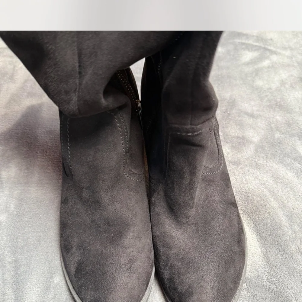 Not Rated Black Over the Knee Boots Size 9.5